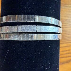 Sterling Silver Square Tile Bracelet